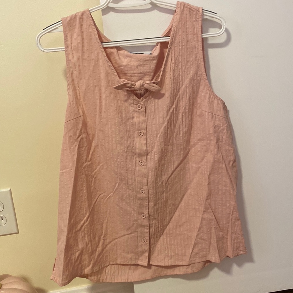 ModCloth | Pink bow tank top